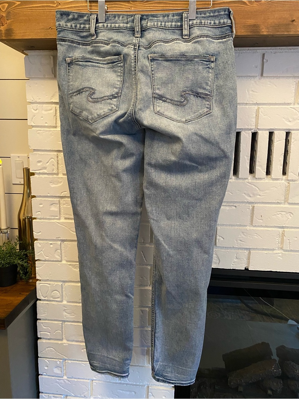 Silver Jeans Co. Avery Skinny Jeans Women’s W34 L31 Light Wash Stretch Denim - Picture 8 of 13